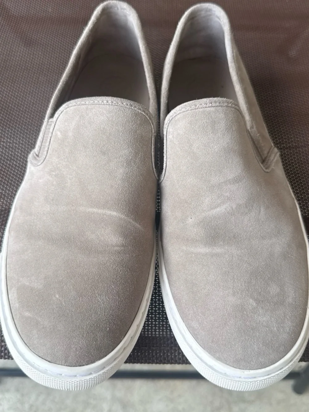 Women’s Tory Burch Slip-On Suede Casual Shoes - Taupe